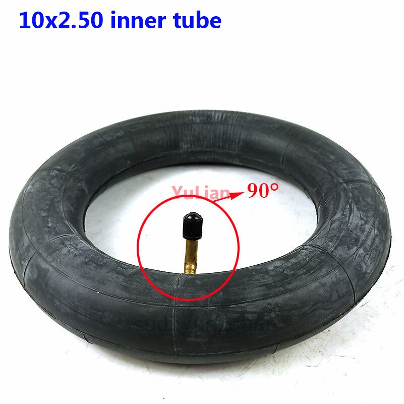 10X2.50 Inner Tube 10x2.5 Tube Innertube with bent valve 45 90 Degree valve for Baby Stroller Pram Scooter 10 Inch