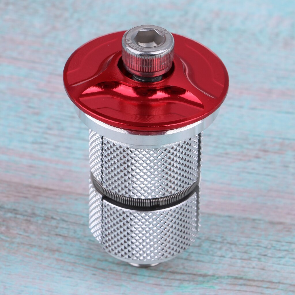 Bike Bicycle Headset Key Expander Compression Plug Star Nut Bolt 1-1/8 inch Bicycle Parts: Red