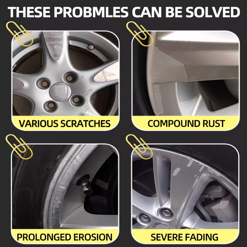 Hub Repair Kit - Automotive hub vortex eliminates scratches, rust and discoloration, graphene deep repair and maintenance