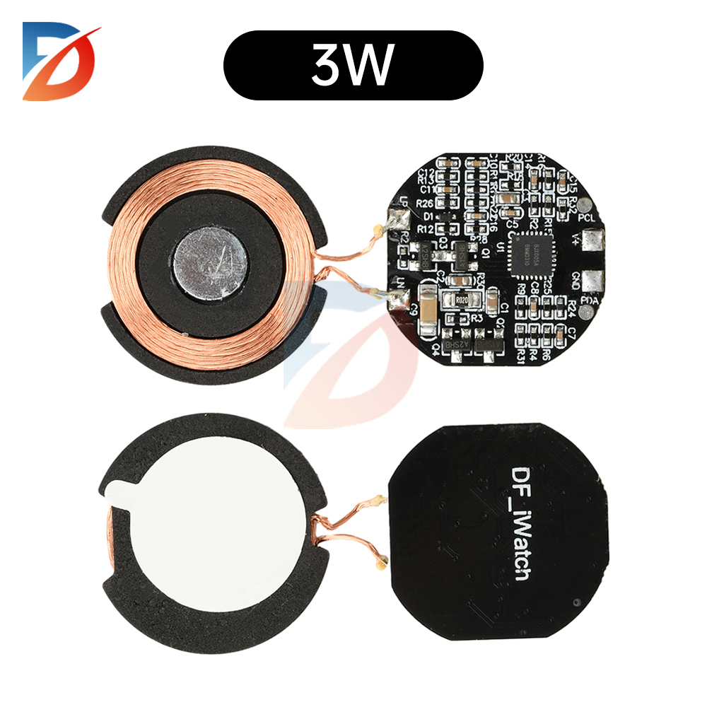 3W Magnetische Draadloze Oplaadmodule Horloge Draadloze Oplader Zender Module Pcba Board Programma Zender Spoel Qc2.0 Qc3.0