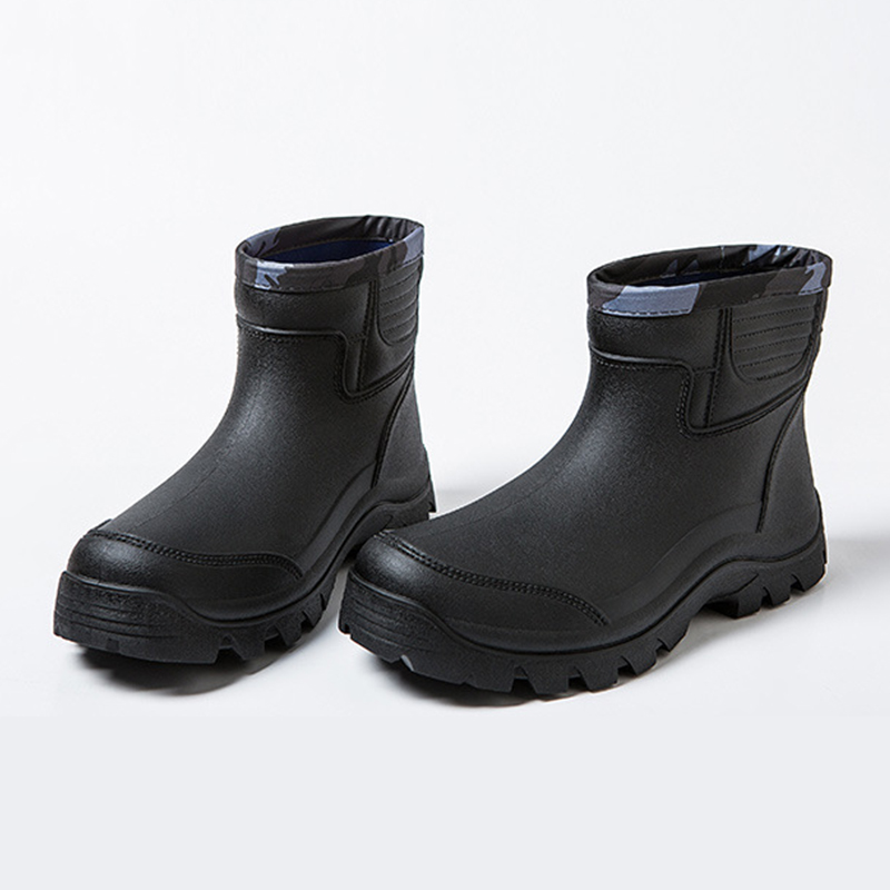 Männer der Schuhe kurze Hose Winter Gummi Schuhe Unterwasser Schuhe Küche Schuhe Anti-Schleudern Wasserdicht Regen Stiefel