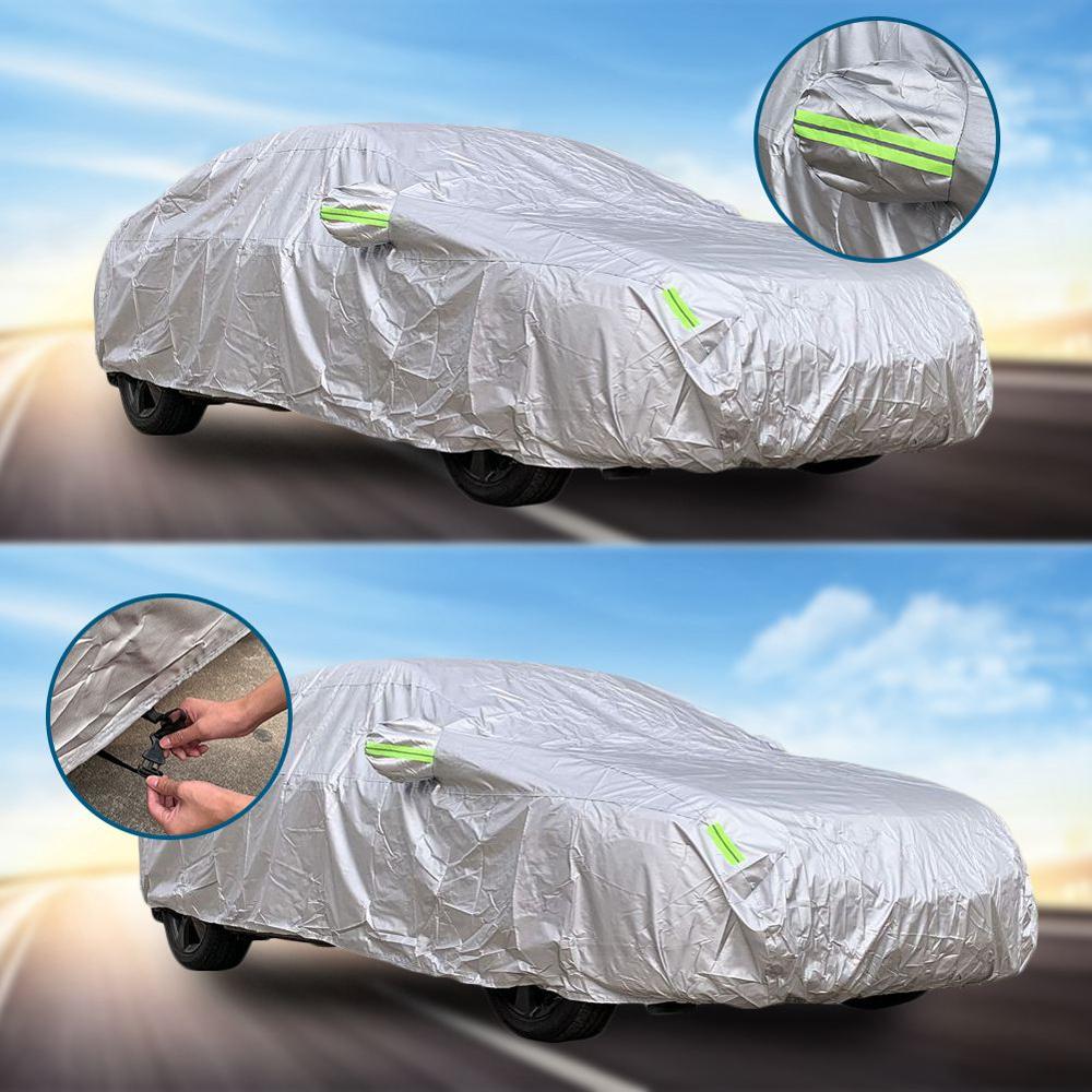 Large Car Full Cover Waterproof Dustproof Breathable All Weathertec Cover 4.7x1.9x1.5M