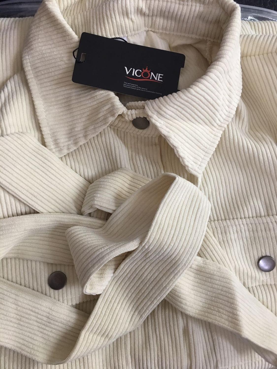 VICONE-combinaison pour femmes, 3 couleurs, velours côtelé, haute couture, combinaison à boutons, printemps
