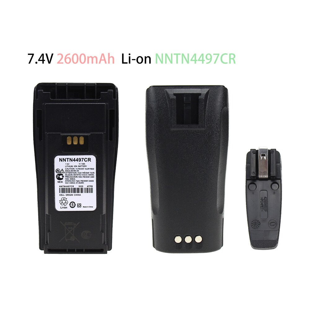 NNTN4497CR Vervangende Batterij 2600 Mah Li-On Batterij Voor Motorola CP040CP040 CP140 CP150 CP160 PR400 Xir P3688