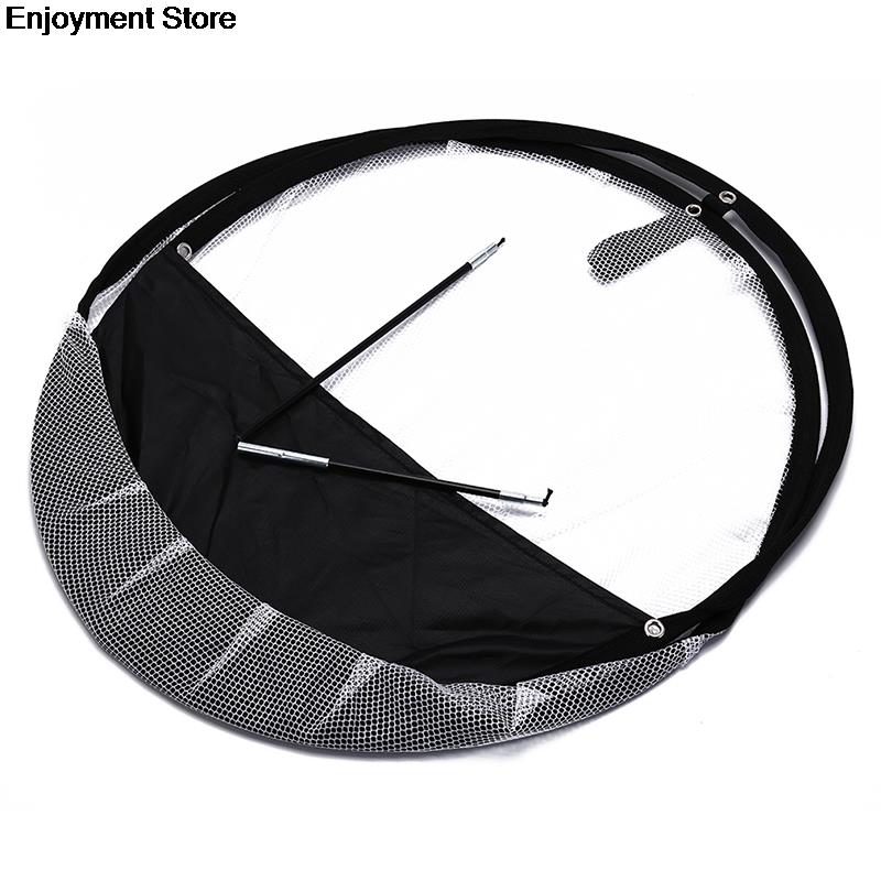 1pc Portable Golf Training Chipping Net Black PP + Nylon + Mesh Material Hitting Aid Golf Practice Net Cage Indoor Outdoor Bag