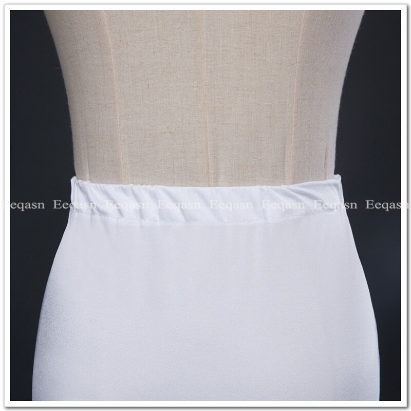 Mermaid Petticoat 1 Hoop Bone Elastic Wedding Dress Crinoline White Black Bridal Petticoat jupon underskirt