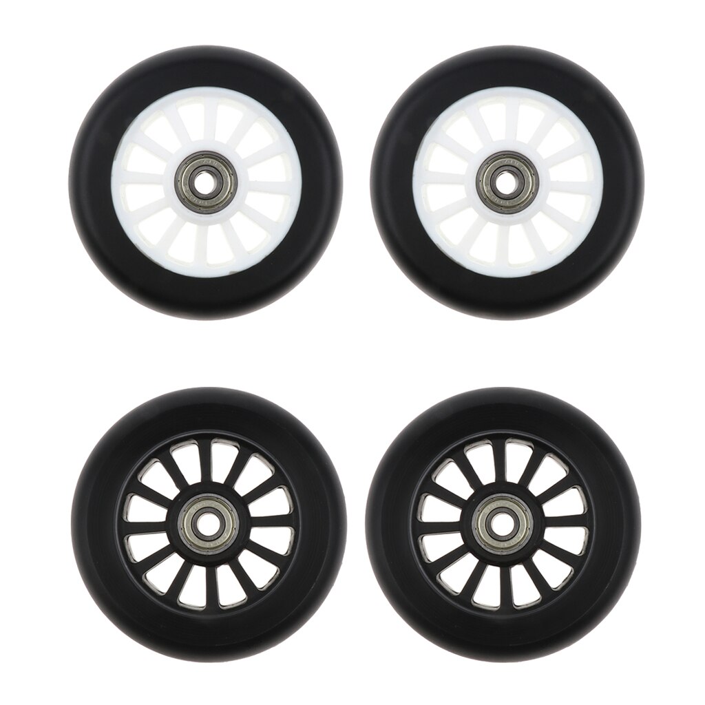 2 pces rodas de scooter do plutônio velocidade patins rodas do trole substituição 100mm esportes ao ar livre acessórios