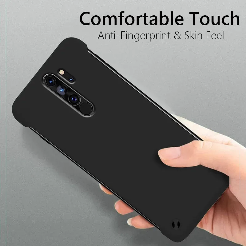 Frameless Slim Matte Hard PC Back Cover Case For Xiaomi Redmi Note 8 Pro Note8 Pro ShockProof Fundas Coque