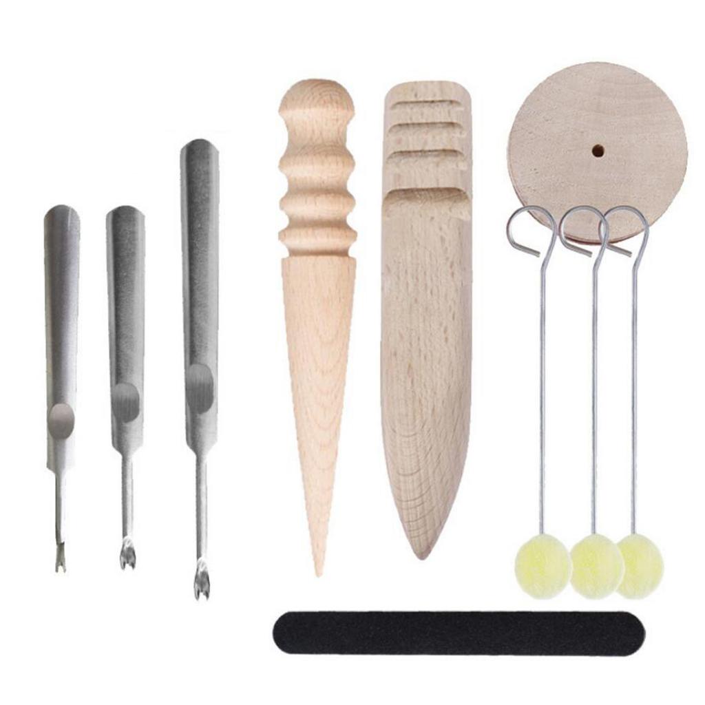 10 in 1 Leathercraft Tools Kit Stitching Edge Beveler Leather Skiving DIY Set