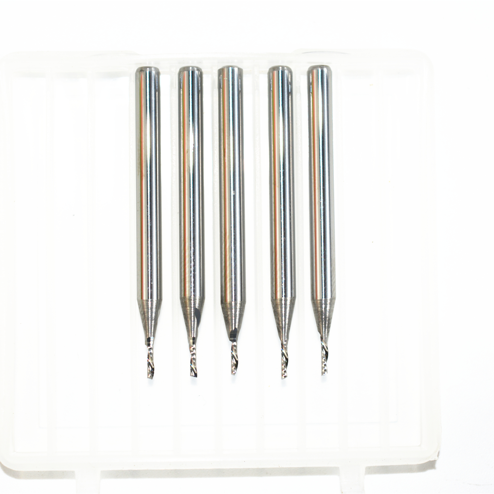 5pcs-3.175mm*1mm*3mm,cnc solid carbide woodworking router bit,1 flute down cut milling cutter,left spiral pvc,acrylic bit