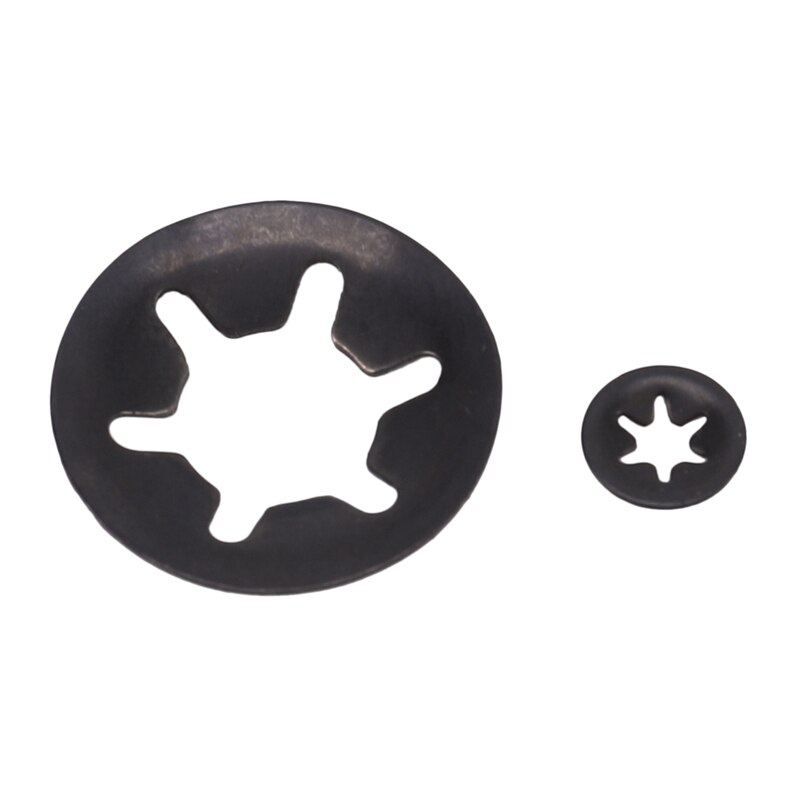 280Pcs Internal Tooth Starlock Washers Lock Washers Assortment Kit, Push on Speed Clips Fasteners Assortment Kit (7 Size)