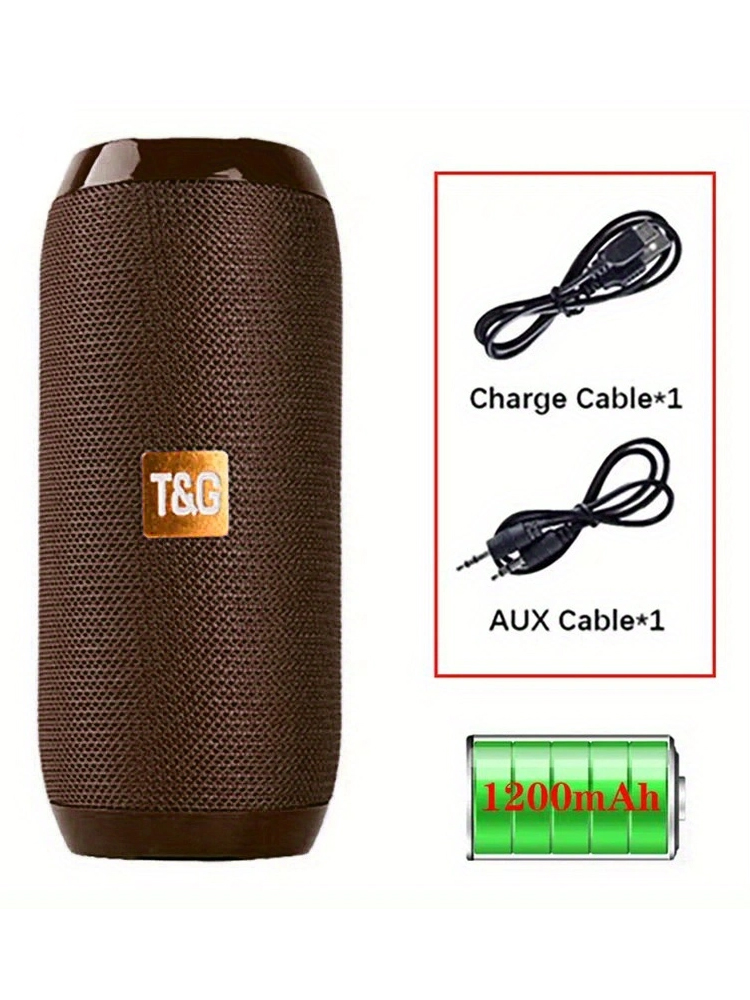 Tg117 bärbara bluetooth-högtalare för utomhusbruk, trådlös bashögtalare, gratis samtal/fm/tf-kort/usb-minne, anslutning för mobiltelefon/surfplatta/tv