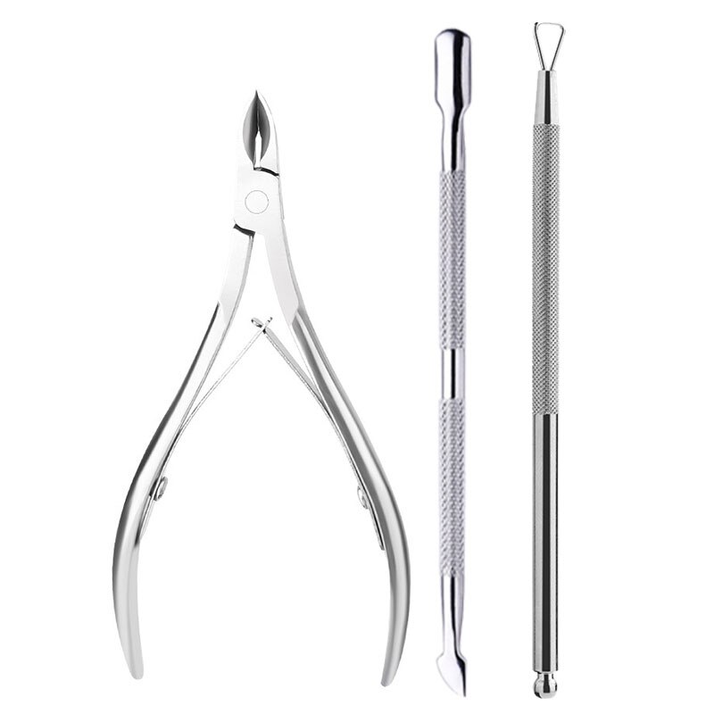 Manicure Set Polishing Strip Nail File Stainless Steel Dead Skin Scissor Dead Skin Fork Manicure Remover Exfoliating Tools Set: Manicure set6