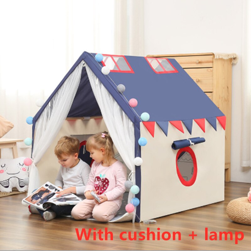 Tenda da castello per bambini all'aperto coperta Oversize per bambini pieghevole Playhouse portatile finta Play House tenda portatile Ocean Balls Pool: 5