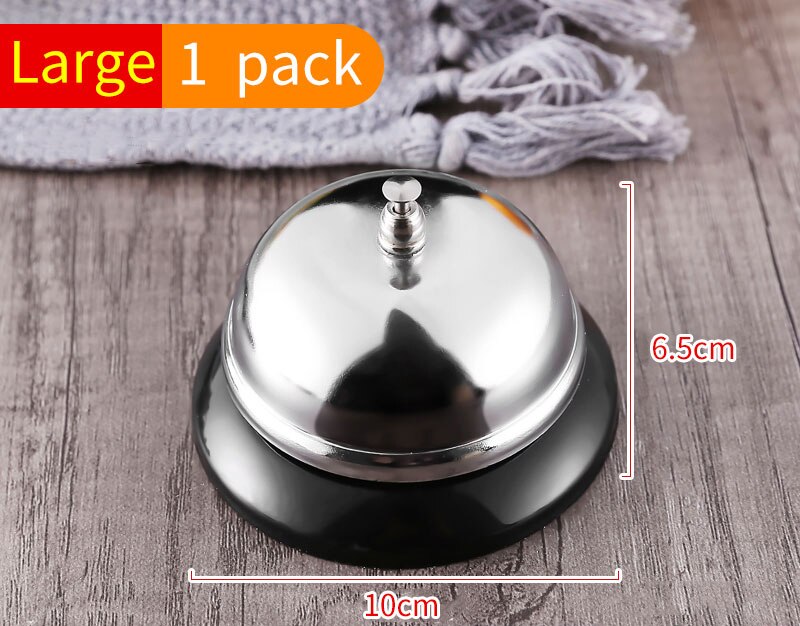 1Pcs Bureau Keuken Hotel Counter Receptie Kerst Craft Bell Restaurant Bar Ringer Call Bell Dienst Ring Restaurant Call Bell: big