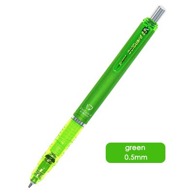 Lápis mecânico zebra delguard, lápis para escola, 1 peça, anti-quebra, núcleo mecânico, de alta qualidade: 05green