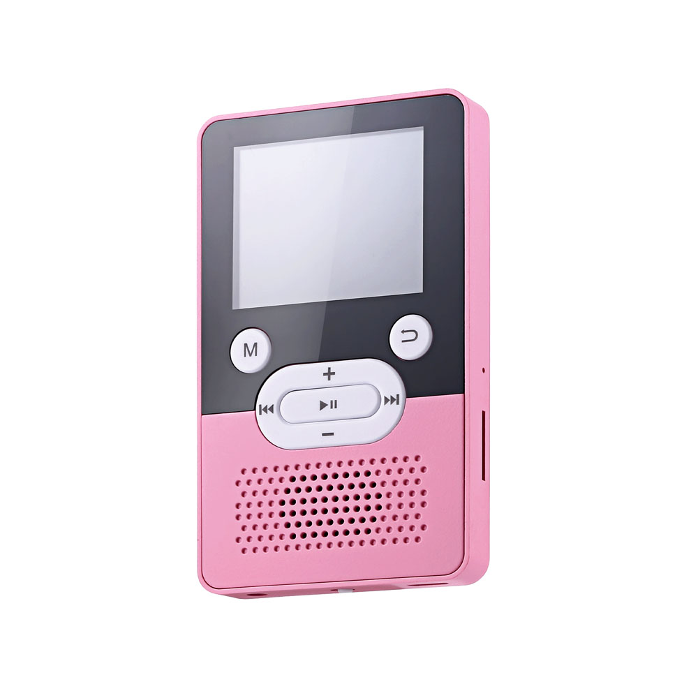 MP4 Musik Spieler T9 1,8 zoll 4GB/8GB Mini MP3 MP4 HIFI Musik Spieler Mini Walkman Unterstützung TXT E-buch Stoppuhr FM Recorder: Rosa / 4GB