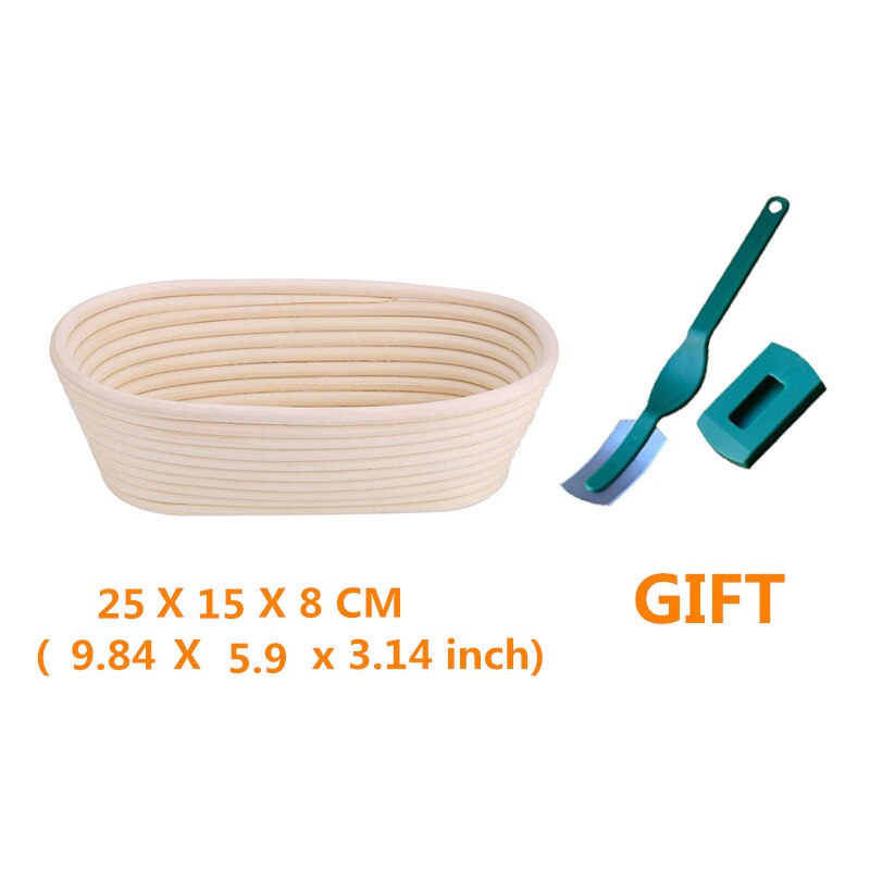 Bread Fermentation Rattan Basket Proofing Country Bread Baguette Dough Storage Baskets Container Wicker Baskets Supplies: Size 6