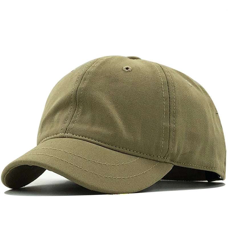 Topmerk korte rand effen kleur baseball pet getailleerde katoenen snapback petten hiphop hoeden voor mannen vrouwen 5 kleuren beschikbaar