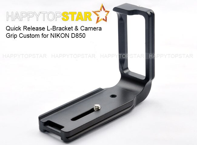 FITTEST Metal QR Quick Release L-Bracket Camera Holder Mount Grip Custom for Nikon D850 DSLR Arca Swiss RRS kirk Markins BENRO