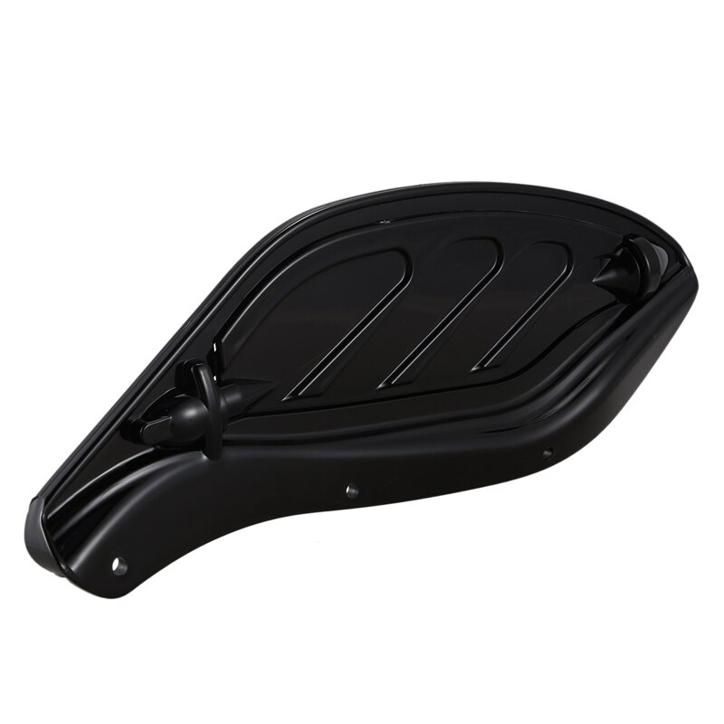 Zwarte Draaibare Wind Side Wing Voorruit Air Deflector Fit Voor Harley Touring 13