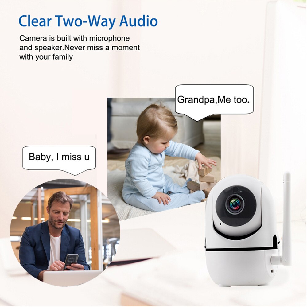 Baby har brug for 1080p trådløse kamera indendørs let sikkerhed kamera opsætning controller til dit telefonsyn sikkerhed cam 128g kort