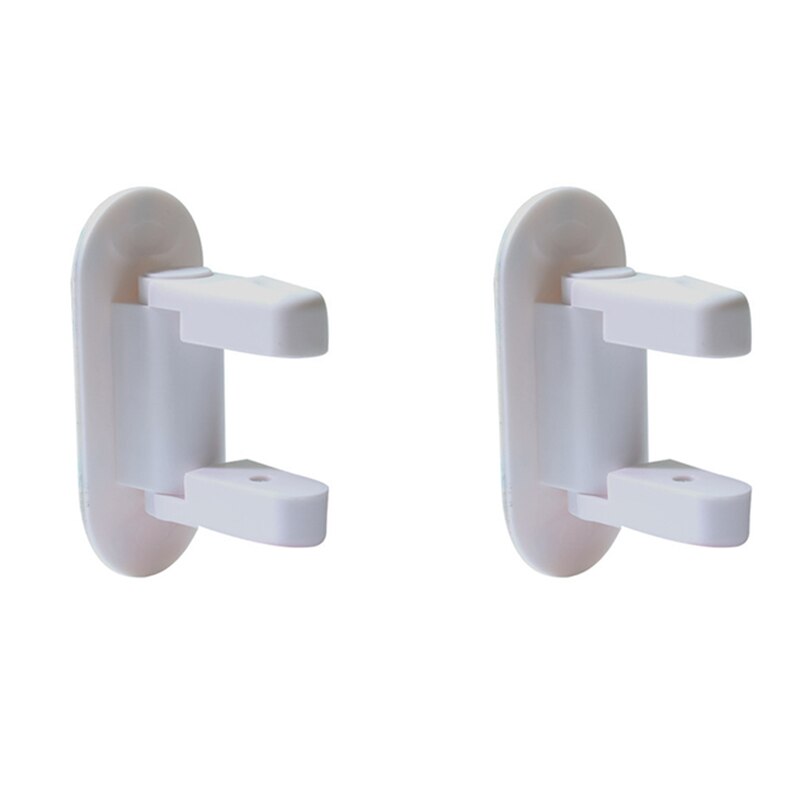 Cerradura de seguridad para bebés palanca de puerta hogar niños recién nacidos puertas de protección mango Universal adhesivo Co: 2pcs