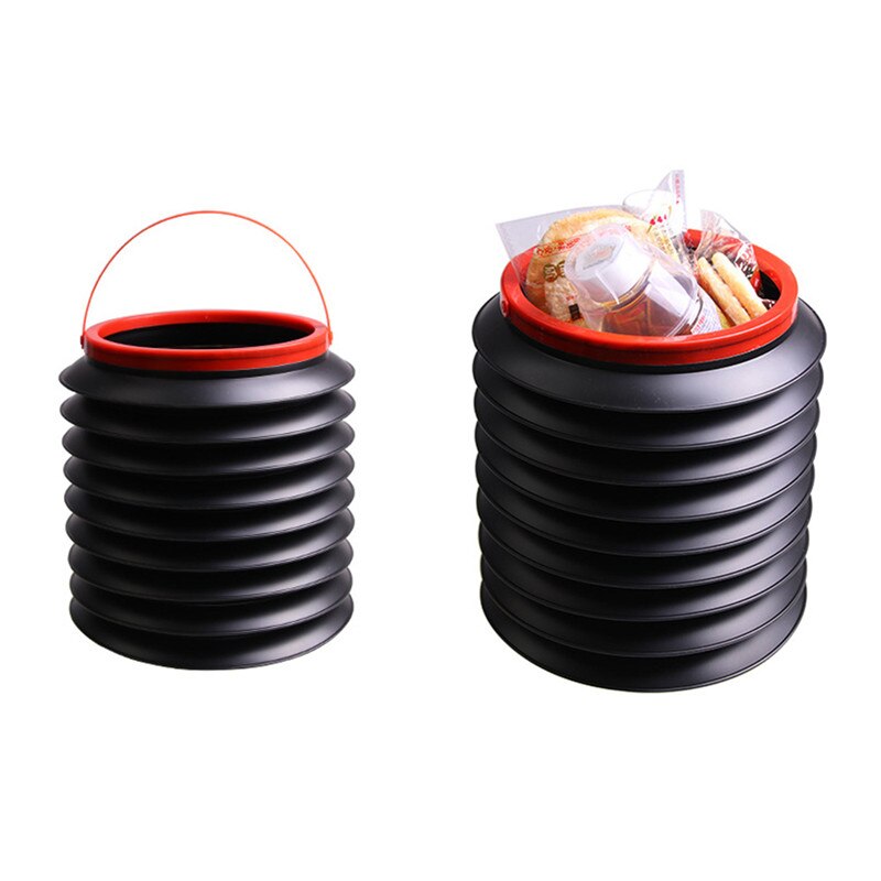 4L Car Accessories Window Cleaning Bucket Folding Collapsible Fishing Water Pail Storage Box Trash Container Telescopic Buckets