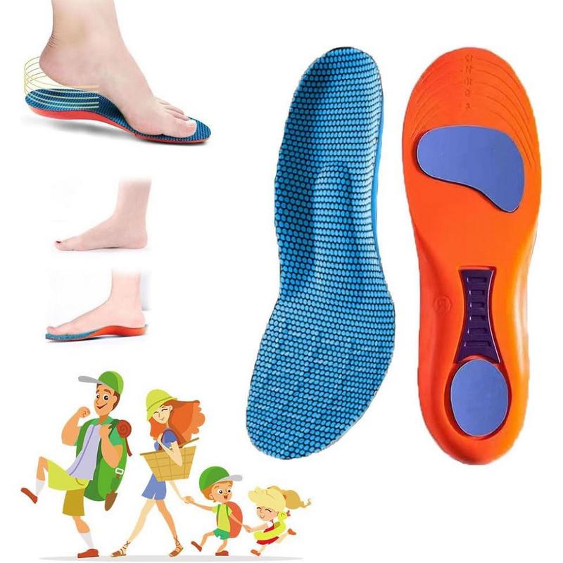 Palmilhas ortopédicas de conforto, Suporte casual, Solas internas para caminhadas, Amortecimento do calcanhar