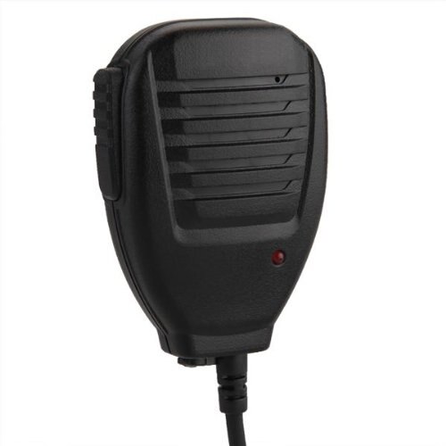Mikrofon 2 pin højttalere til radio walkie talkie sort