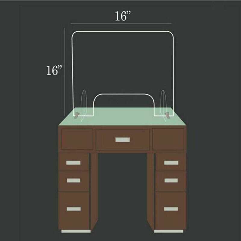 Clear Acrylic Sneeze Safety Guard Shield Protective Screen Isolation Board Transparent Height Protection Screen
