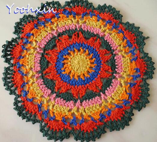 Dentelle chaude coton crochet napperon Table basse place tapis tissu napperon tasse boisson thé caboteur tasse noël salle à manger Pad cuisine: Default Title