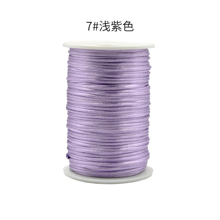100m/roll DIY Wax Line Round Teabag Waxed Cotton Hand Made 2mm Necklace Rope Knitting Cord 1 Roll String Beading Thread: 9