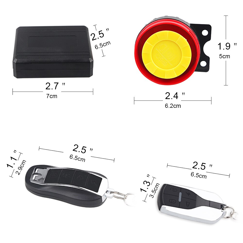 Alarma de Control remoto para motocicleta, sistema de seguridad antirrobo para moto Honda Yamaha