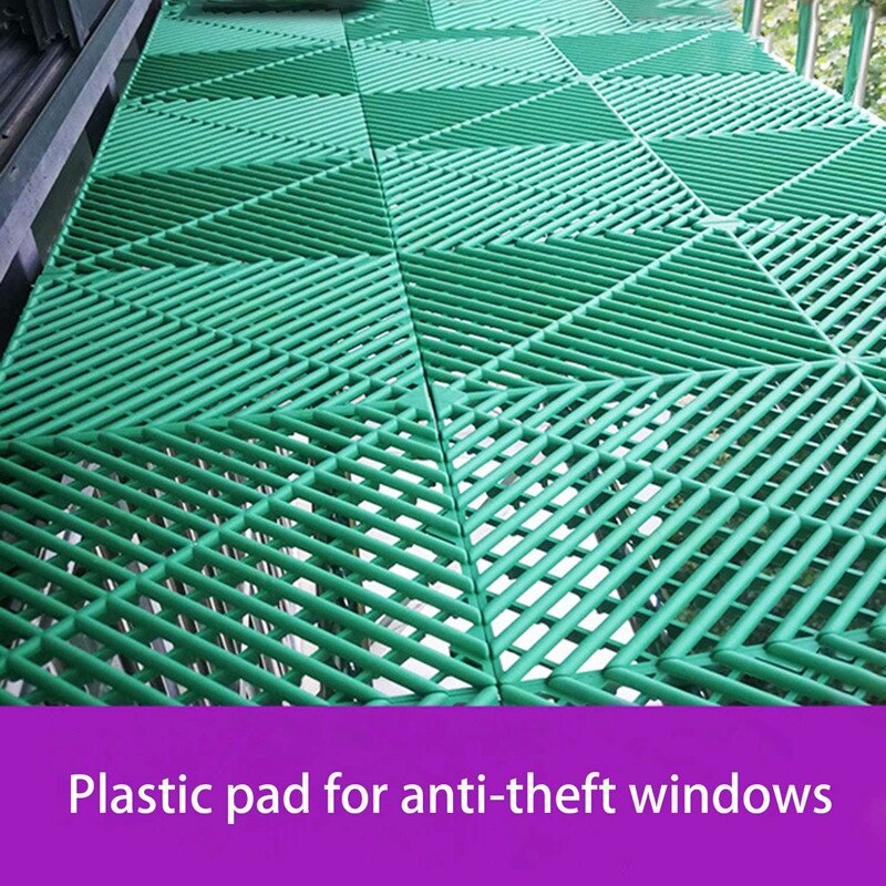 Pad Anti-Theft Window Grid Protection Fence Anti-Falling Plastic Splicing Grille for Window Sill Garden 40X40X1.8cm