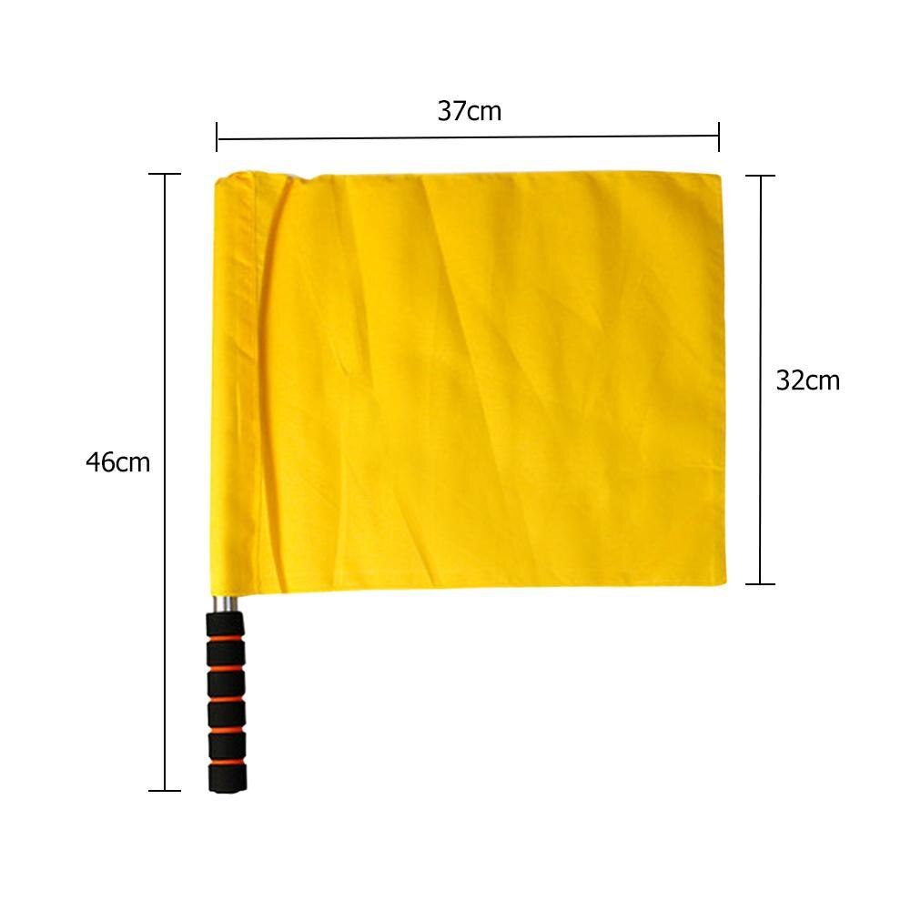 Rot Weiß Gelb Farbe Fußball-schiedsrichter Flagge Fair Play Sport Spiel Fußball Linienrichter Fahnen 3 Farben Fußball-schiedsrichter Flagge
