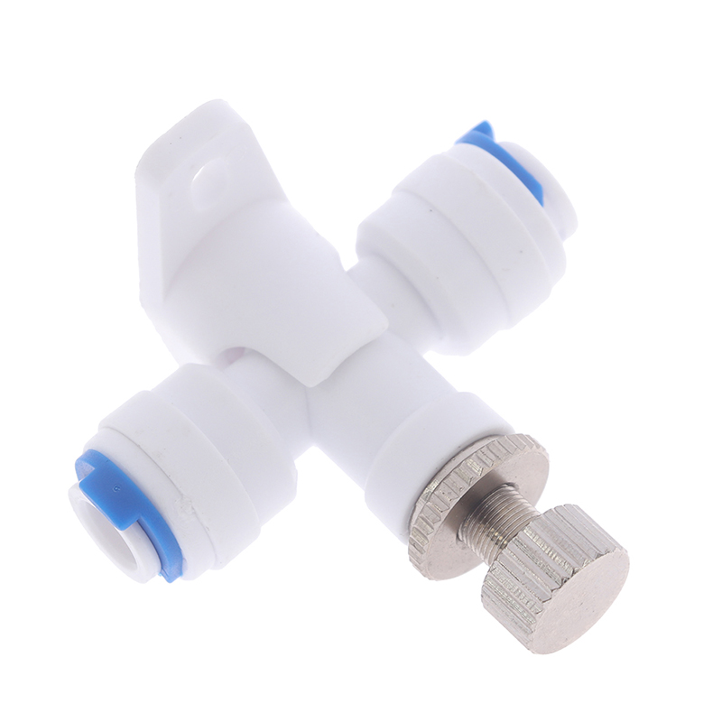 1/4" Hose RO Water Flow Adjust Valve Regulator Waterflow Control Valve Connector Fitting Water Speed Controller