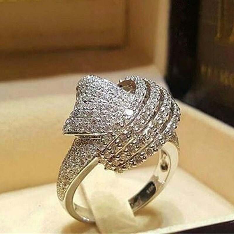 925 Sterling silber Bohren Engagement Ringe für frauen Party für Damen schmuck Finger Ring r4992