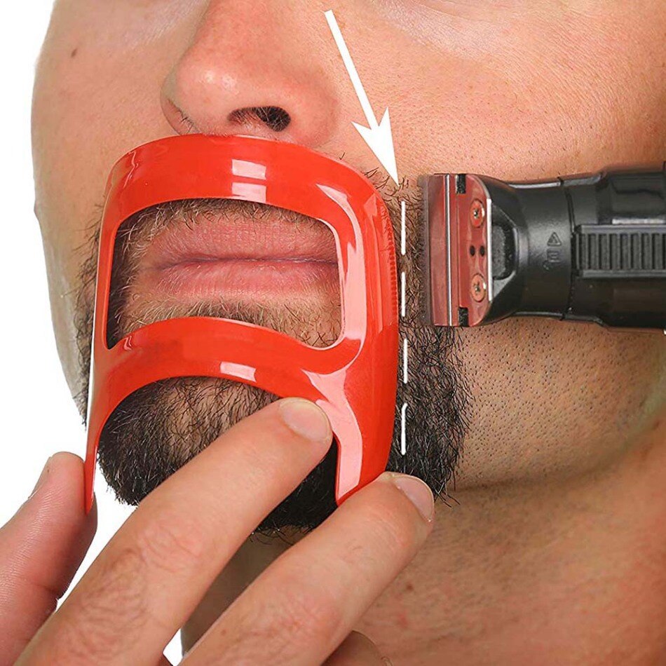 1 conjunto de molde para corte de cabelo e pescoço, barba, modelador, ferramenta estêncil, acessórios para penteado do cabelo, faça você mesmo