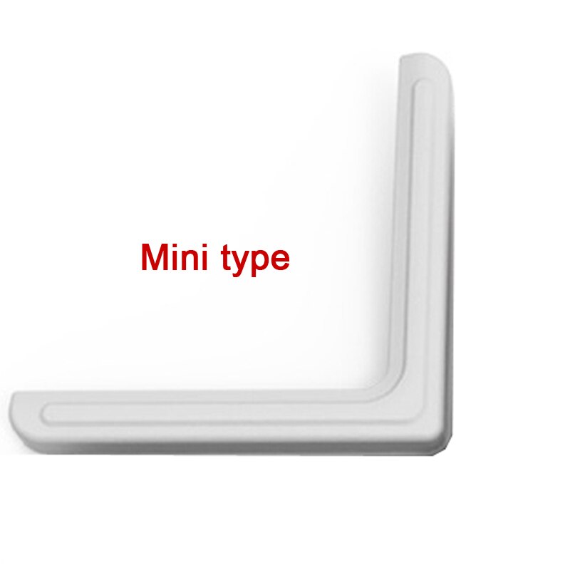 4 Stck Silikon Sicherheit Möbel Rand Streifenbildung Ecke Wachen Aluminium Winkeln Fenster Anti-stoßen Kopf Schutz Art Anti-kollision: Mini  grau