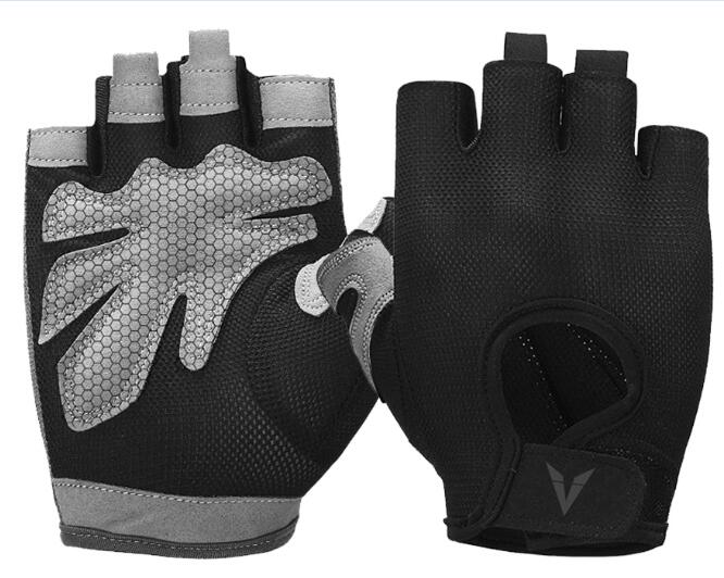 Veidoorn Professionele Gym Handschoenen Oefening Handschoenen Vrouwen Handen Beschermen Ademende Sport Handschoenen Sport Fitness Gewicht-Lifting: 5101classic grey / XL
