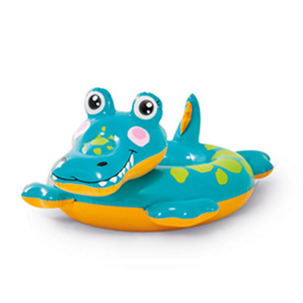 Anello da nuoto galleggiante a forma di animale per bambini sedile estivo galleggiante gonfiabile per bambini anello da piscina Beach Party Pool giocattoli accessori: Crocodile