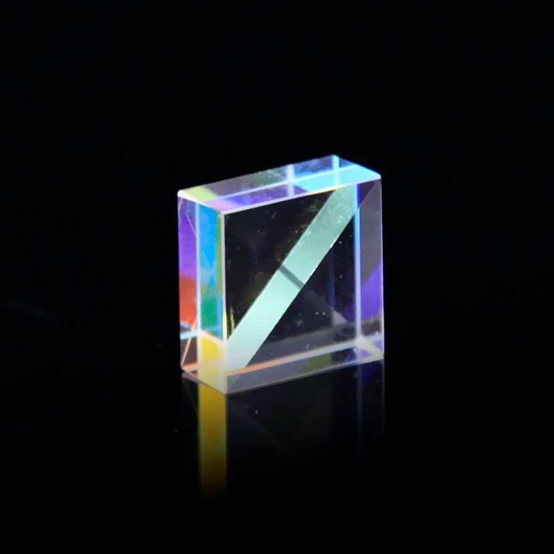 20PCS Mini Damaged Cross Dichroic X-Cube Prism RGB Combiner Splitter Optical Glass Square Prism Party Decoration Randomly Issued - 1420