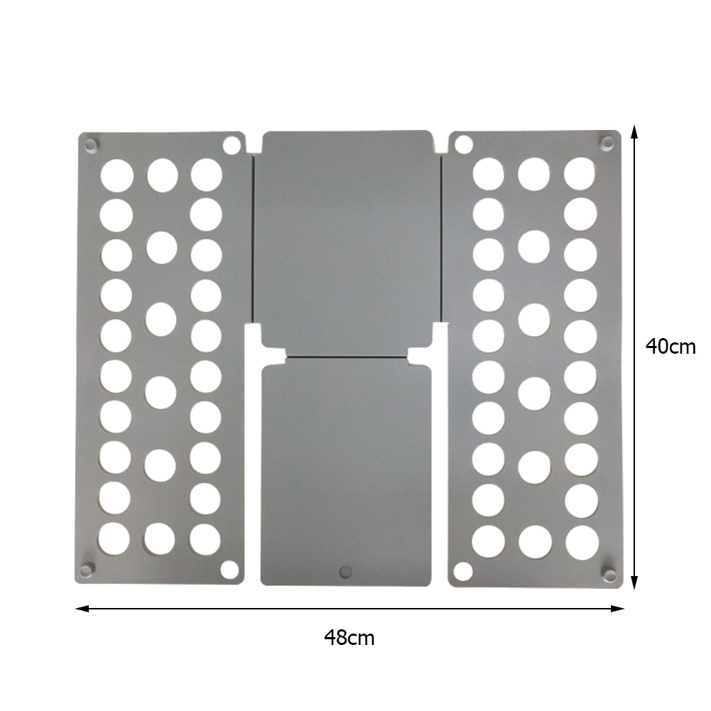 Clothes Folding Board T-Shirt Folder Laundry Storage Lightweight Rack Garment for Household Convenient Tools: Grey 40x48cm