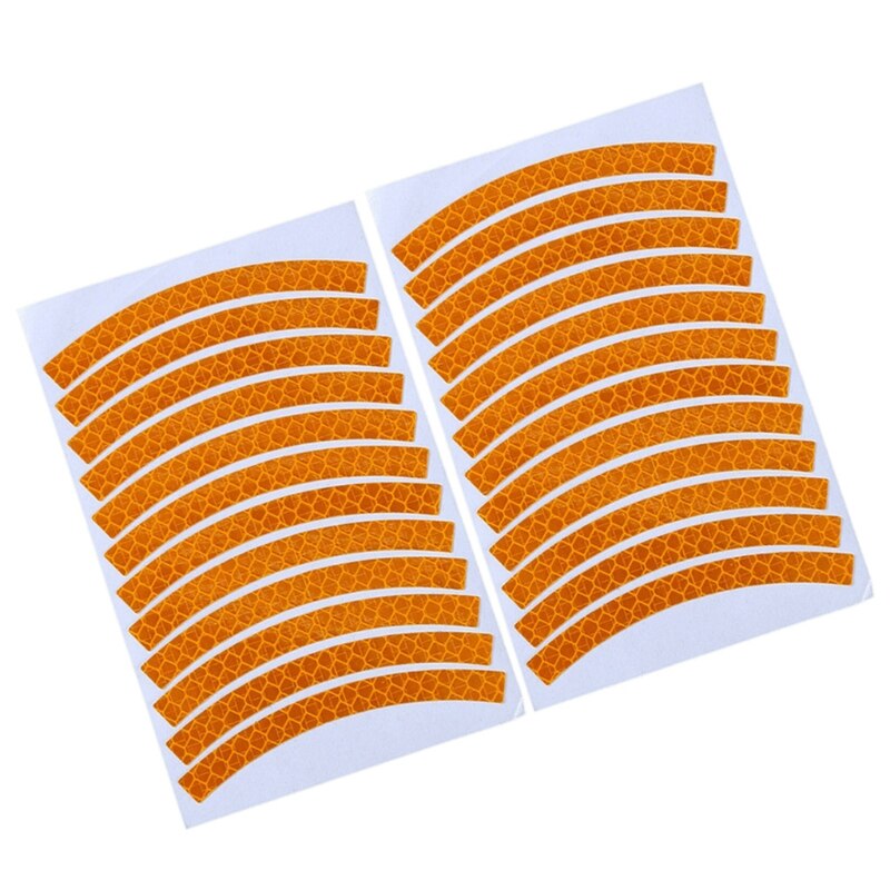 24BD Diamond Grade Reflective Sticker Safety Warning Tapes Waterproofs Night Visibility Adhesive Decals for Helmet Motorbike