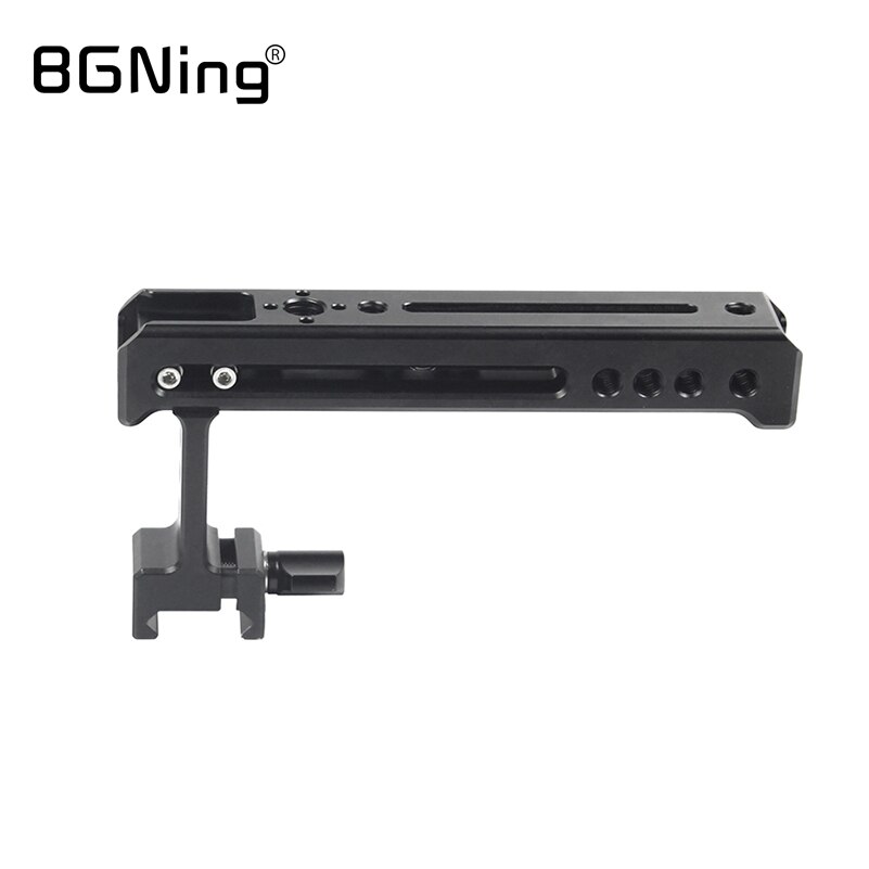 Bgning Universele Camera Handvat Nato Rail Kaas Top Hand Grip Met Koud Schoen Arri Mount Voor Camcorder Monitor Dslr Slr kooi Rig