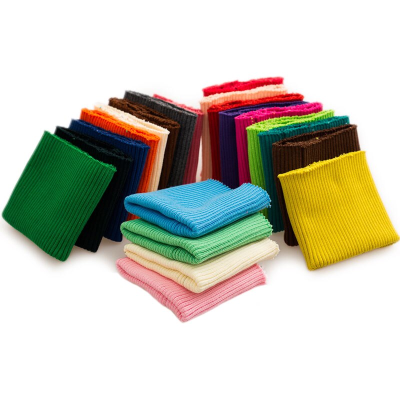 40cm 1PC waWristband Fold Over Elastic Wristband Cuff Pair Jacket Cuffs Trousers Cuff Trim Clothing DIY Sewing Accessories