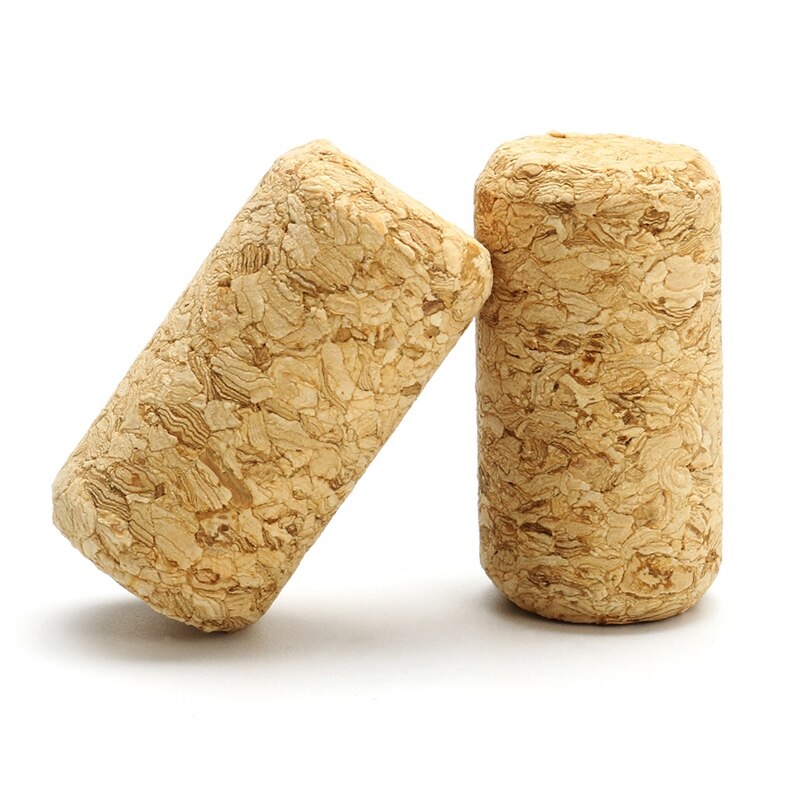 100 Stuks Rechte Hout Kurken Wijn Stopper Hout Flessenstop Kegel Type Wijnfles Kurken Plug Afdichting Cap Bierfles kurken