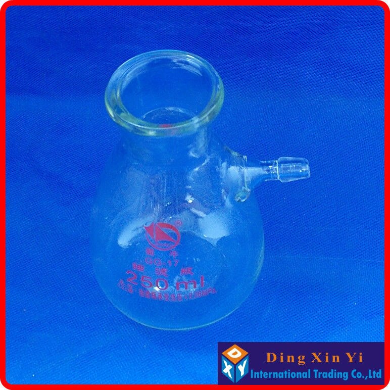 250ml Buchne Flask, 250ml accessory flask with side arm,250ml filter flask,250ml suction flask