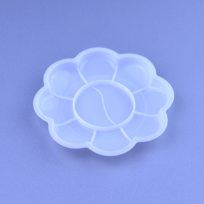 Nail Art Paint Color Mixing Palette Plate Disk Essential Tool 9 Styles For Choose: 02